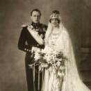 Offisiell bryllupsfotografering 21. mars 1929. Foto: E. Rude, De kongelige samlinger